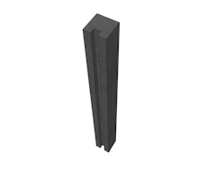 WWOO Beton-Endpfosten, anthrazit 275x11,5x11,5 cm