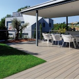 Fiberdeck Premium WPC-Terrassendiele RHK Light grey 23 x 138 mm Fiberdeck Premium WPC-Terrassendiele RHK Light grey 23 x 138 mmZubehörbild