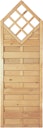 Vorschaubild T&J Maxi Massivzaun Karo 60 x 180/150 cm