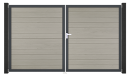 GroJa Solid Tor 2-flügelig 3000 x 1800 mm, Alu-Rahmen Anthrazit DB 703 GroJa Solid Tor 2-flügelig 3000 x 1800 mm, Alu-Rahmen Anthrazit DB 703Zubehörbild