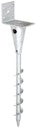 Vorschaubild Alberts® L-Pfostenträger für Vierkantholzpfosten zum Einschrauben 95x470mm