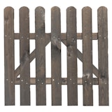 T&J BLACKLINE-Serie Vorgartentor, 100 x 85 cm, anthrazit lasiert, Staketen 16/90 mm, Riegel 22/70 mmZubehörbild