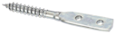 Vorschaubild Alberts® Flechtzaunhalter, Blattschrauben-Form, galvanisch verzinkt dickschichtpassiviert, LxB 80x12 mm 213473