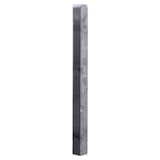 T&J BLACKLINE Pfosten Kopf gerundet, 9 x 9 x 100 cm, anthrazit lasiertZubehörbild