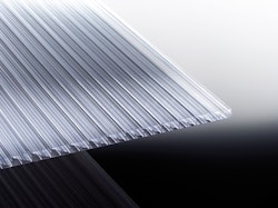 T&J TERRASSENÜBERDACHUNG KOMPLETTSET TEJEPOLY FACHWERK Stegfünffachplatte Glasklar 4900 x 3500 mm, glasklar