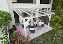 Vorschaubild T&J TERRASSENÜBERDACHUNG KOMPLETTSET TEJEPOLY KLASSIK TOP 3-Fach Stegplatte Glasklar 