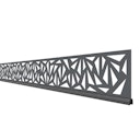 Vorschaubild Traumgarten SYSTEM Dekorprofil TRIGON Anthrazit 2360 mm