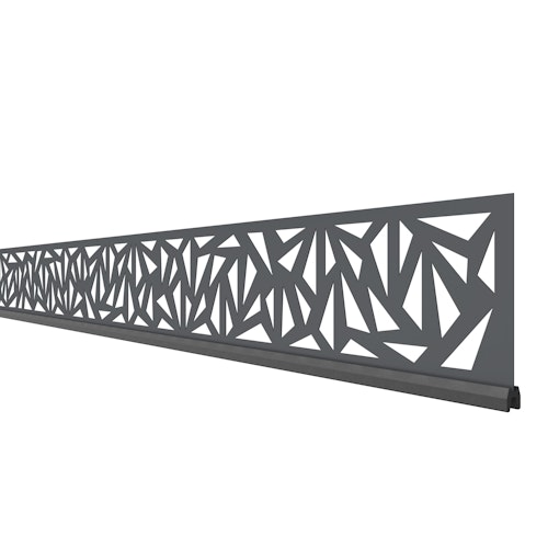 Traumgarten SYSTEM Dekorprofil TRIGON Anthrazit 2360 mm